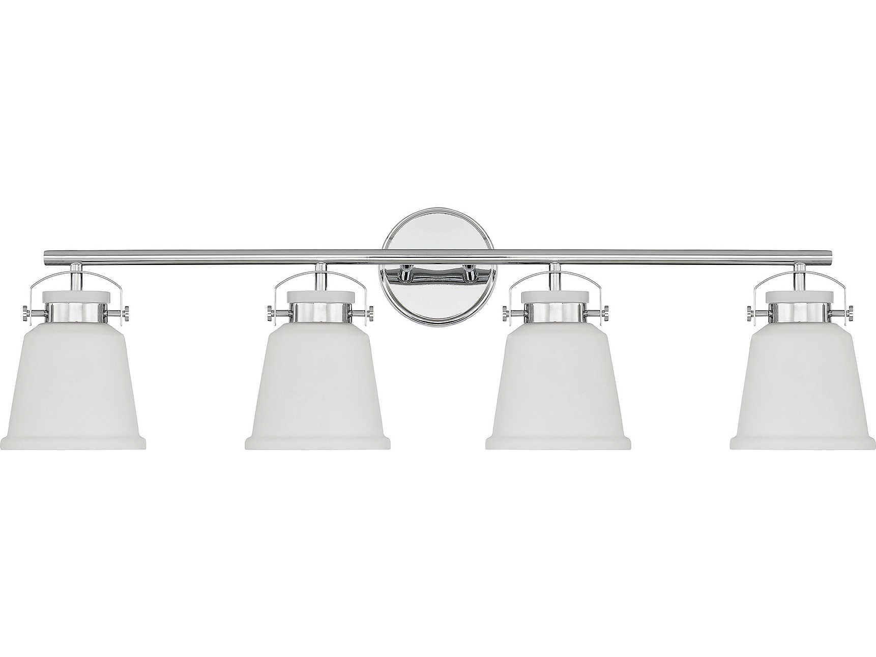 Savoy House Kaden 4-Light Polished Chrome Glass Vanity Light