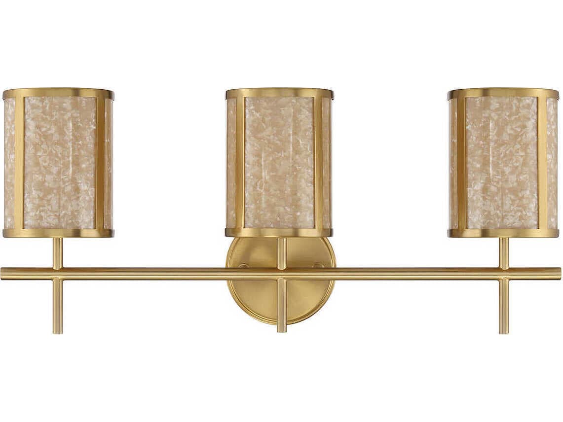 Savoy House Camden 3-Light Warm Brass Vanity Light