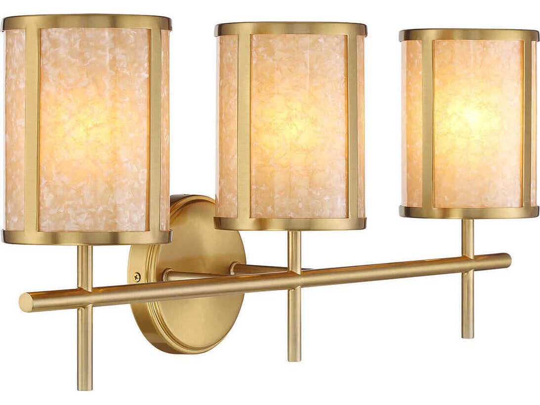 Savoy House Camden 3-Light Warm Brass Vanity Light