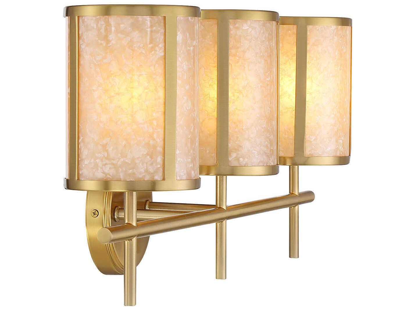 Savoy House Camden 3-Light Warm Brass Vanity Light