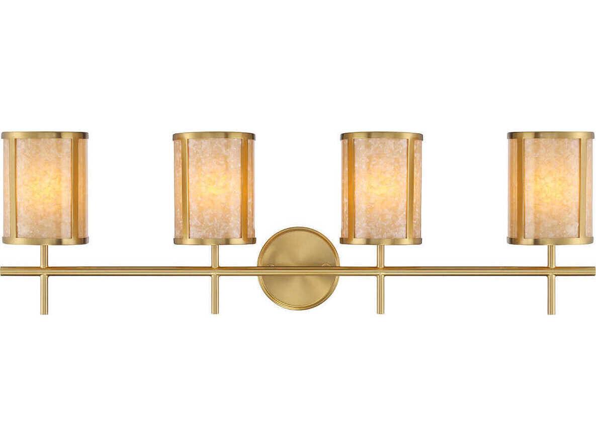Savoy House Camden 4-Light Warm Brass Vanity Light