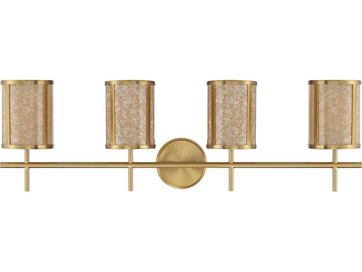 Savoy House Camden 4-Light Warm Brass Vanity Light