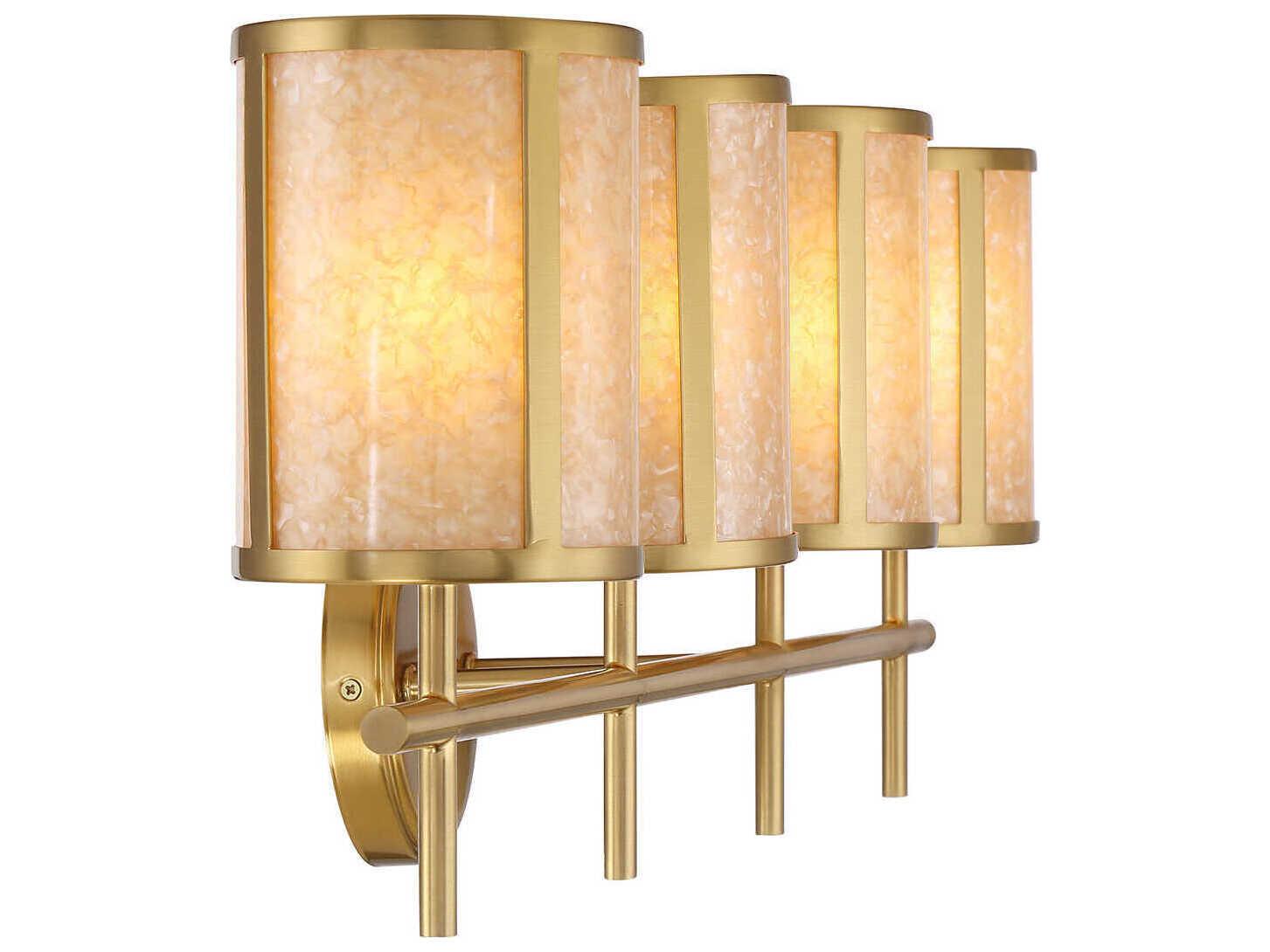 Savoy House Camden 4-Light Warm Brass Vanity Light
