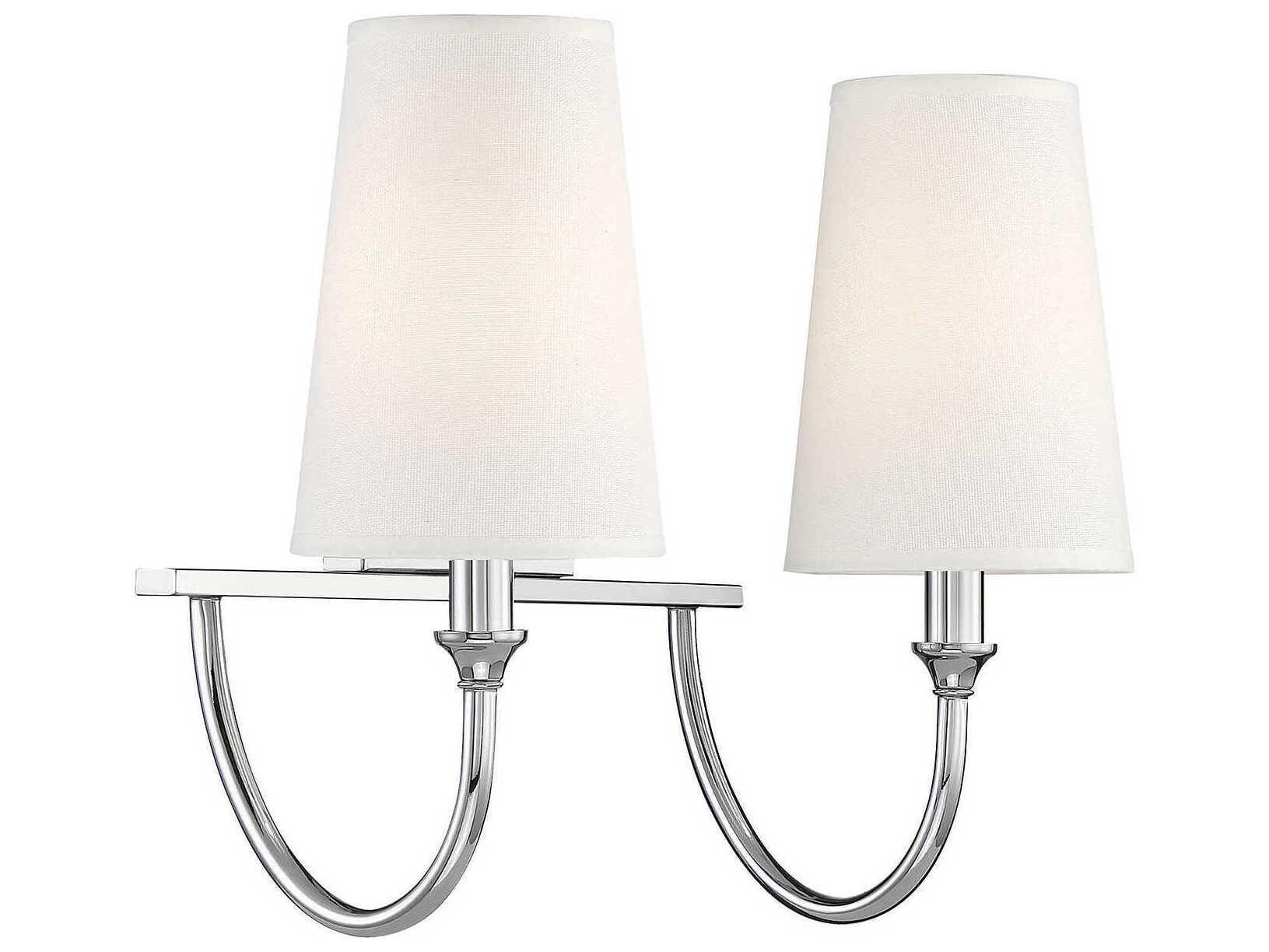Savoy House Cameron 2-Light Polished Nickel Vanity Light