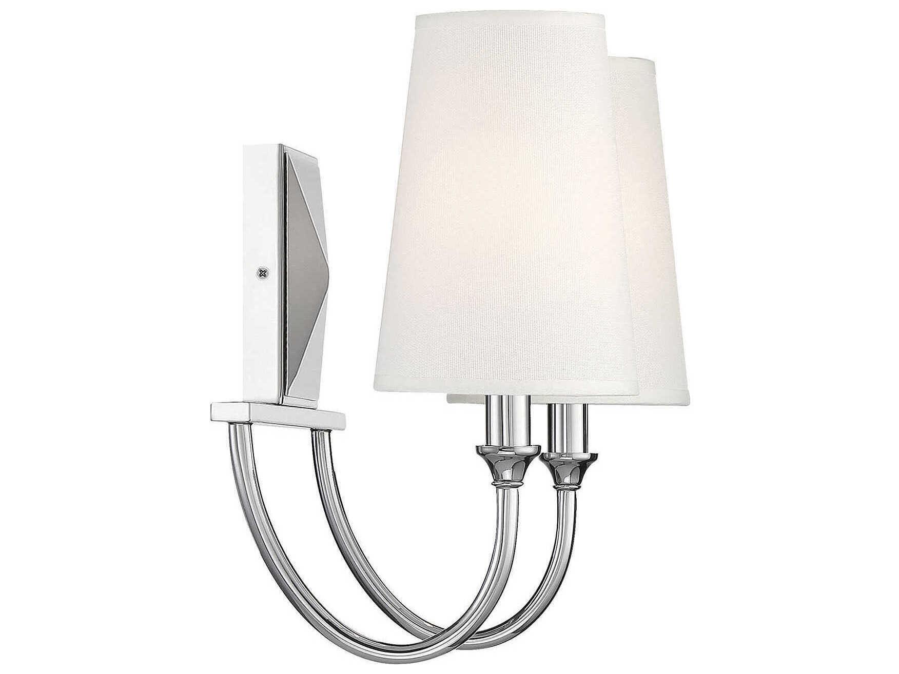 Savoy House Cameron 2-Light Polished Nickel Vanity Light