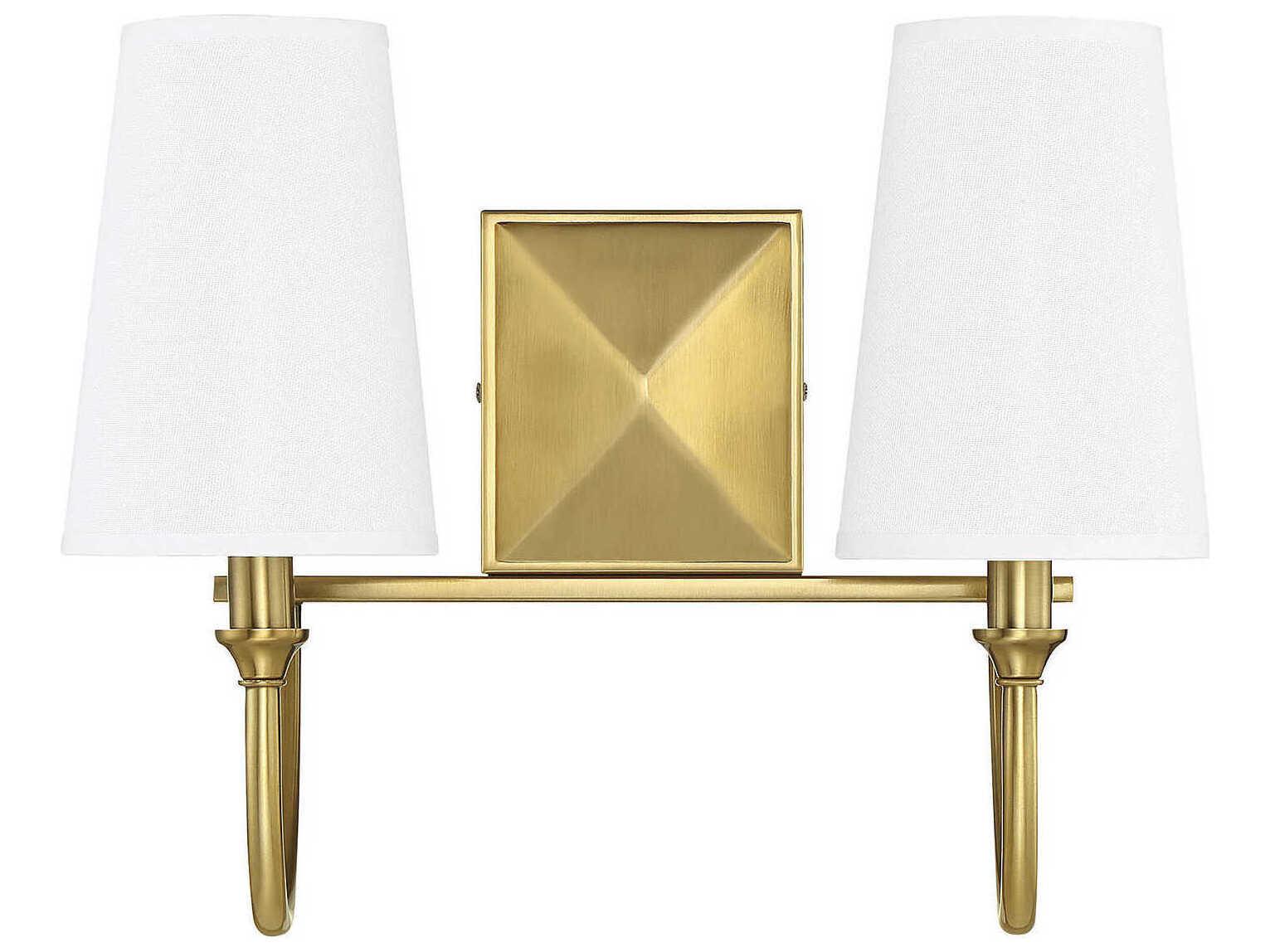Savoy House Cameron 2-Light Warm Brass Vanity Light