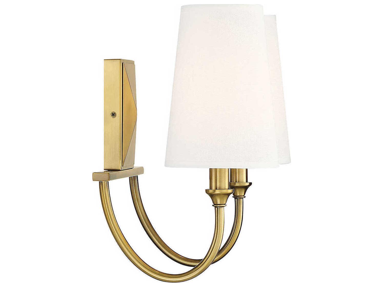 Savoy House Cameron 2-Light Warm Brass Vanity Light