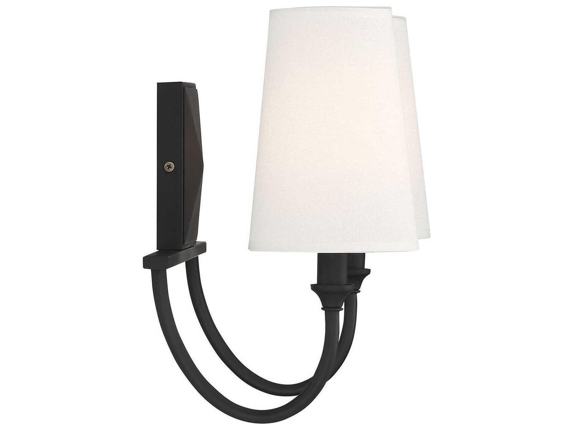 Savoy House Cameron 2-Light Matte Black Vanity Light