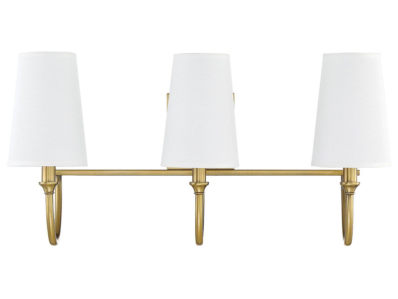 Savoy House Cameron 3-Light Warm Brass Vanity Light