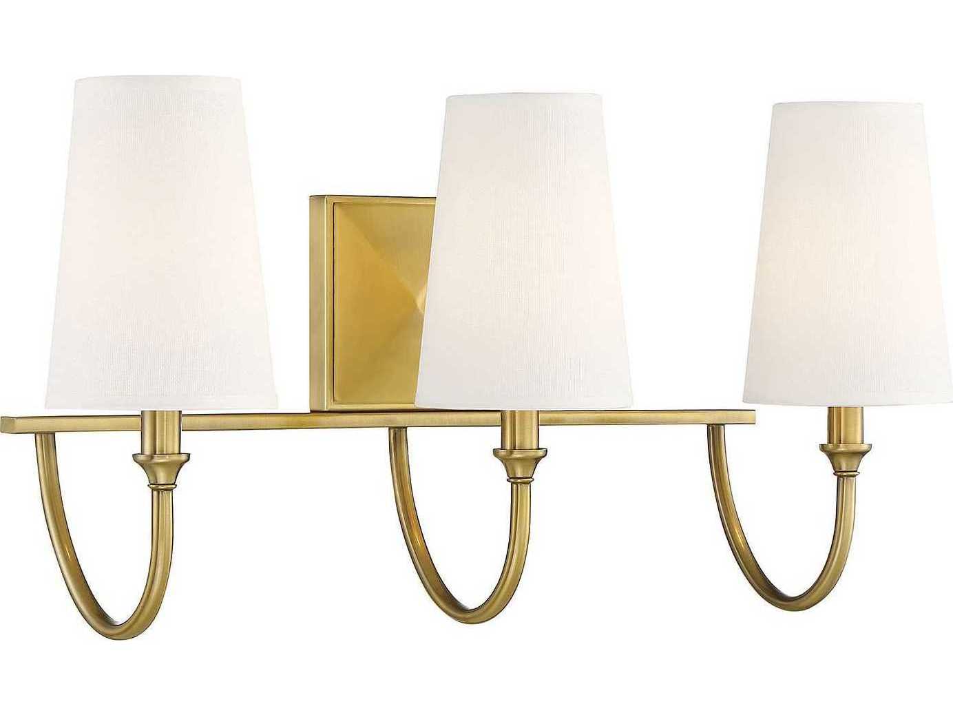 Savoy House Cameron 3-Light Warm Brass Vanity Light