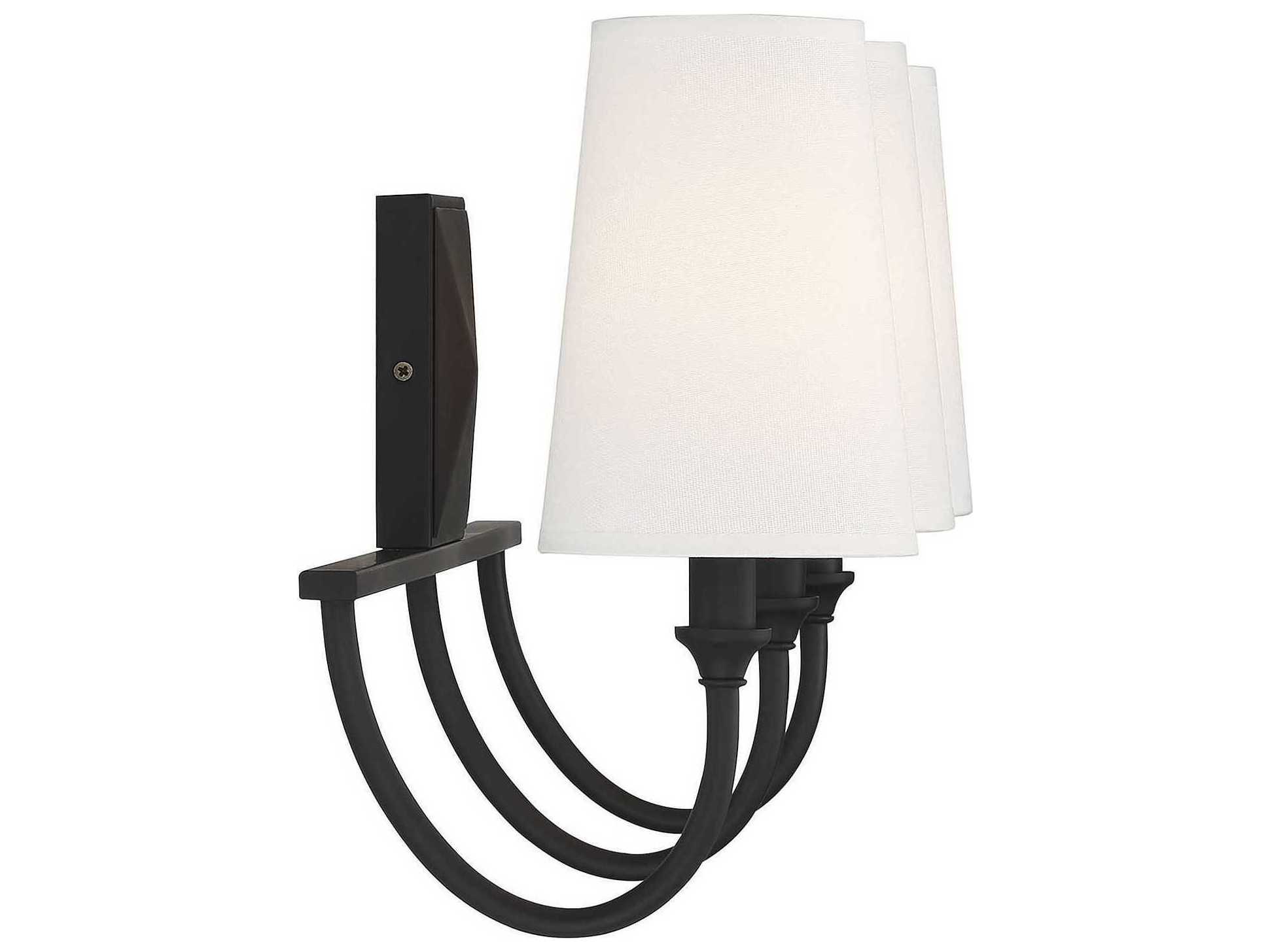 Savoy House Cameron 3-Light Matte Black Vanity Light