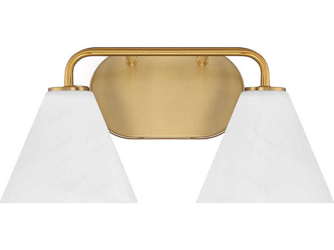 Savoy House Blair 2-Light Warm Brass Vanity Light
