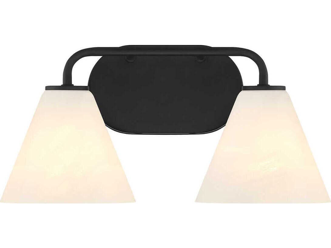 Savoy House Blair 2-Light Matte Black Vanity Light