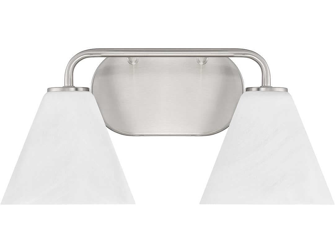 Savoy House Blair 2-Light Satin Nickel Vanity Light