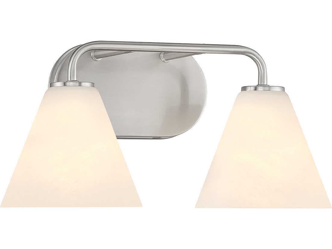 Savoy House Blair 2-Light Satin Nickel Vanity Light