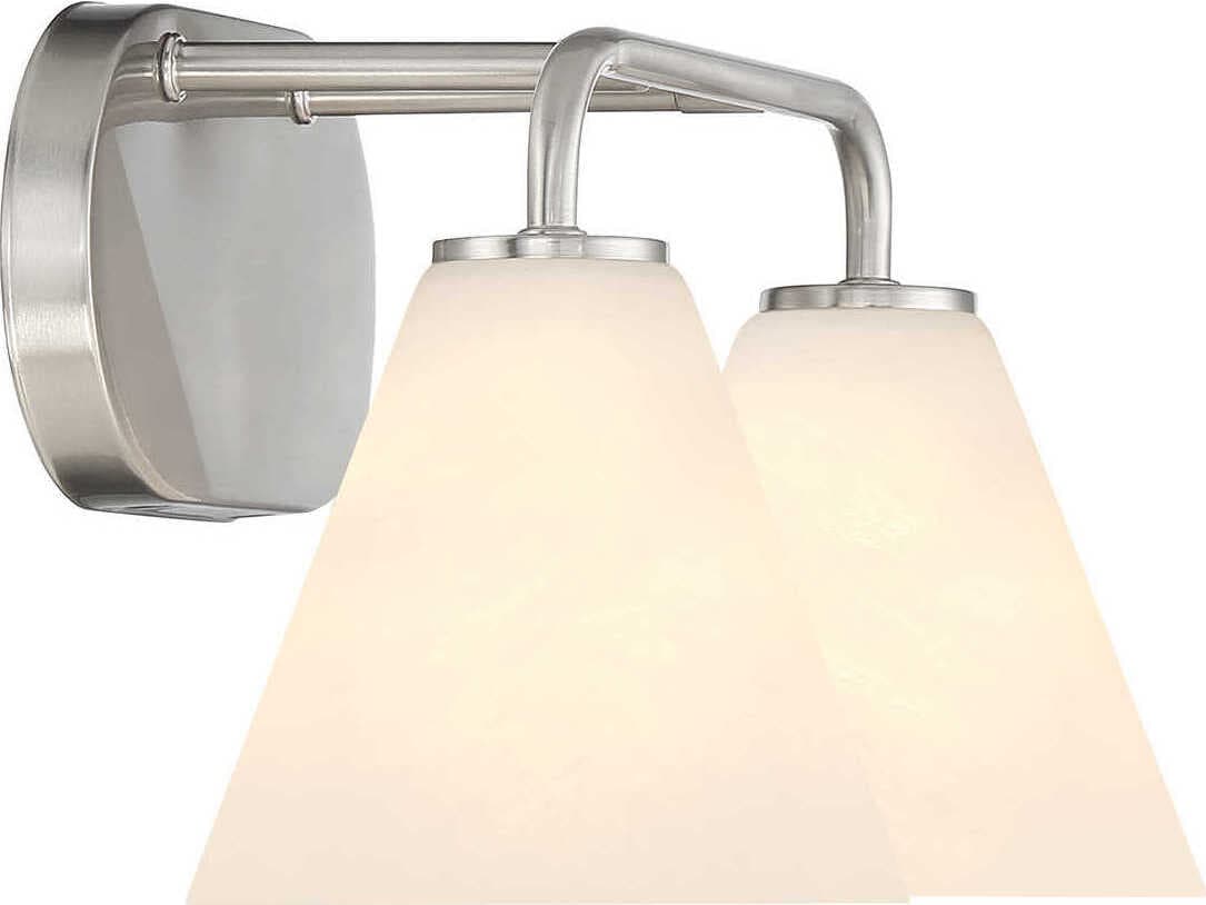 Savoy House Blair 2-Light Satin Nickel Vanity Light