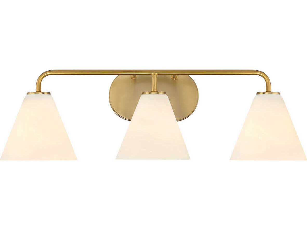 Savoy House Blair 3-Light Warm Brass Vanity Light