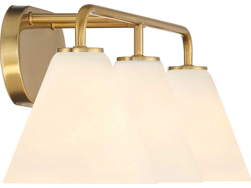 Savoy House Blair 3-Light Warm Brass Vanity Light