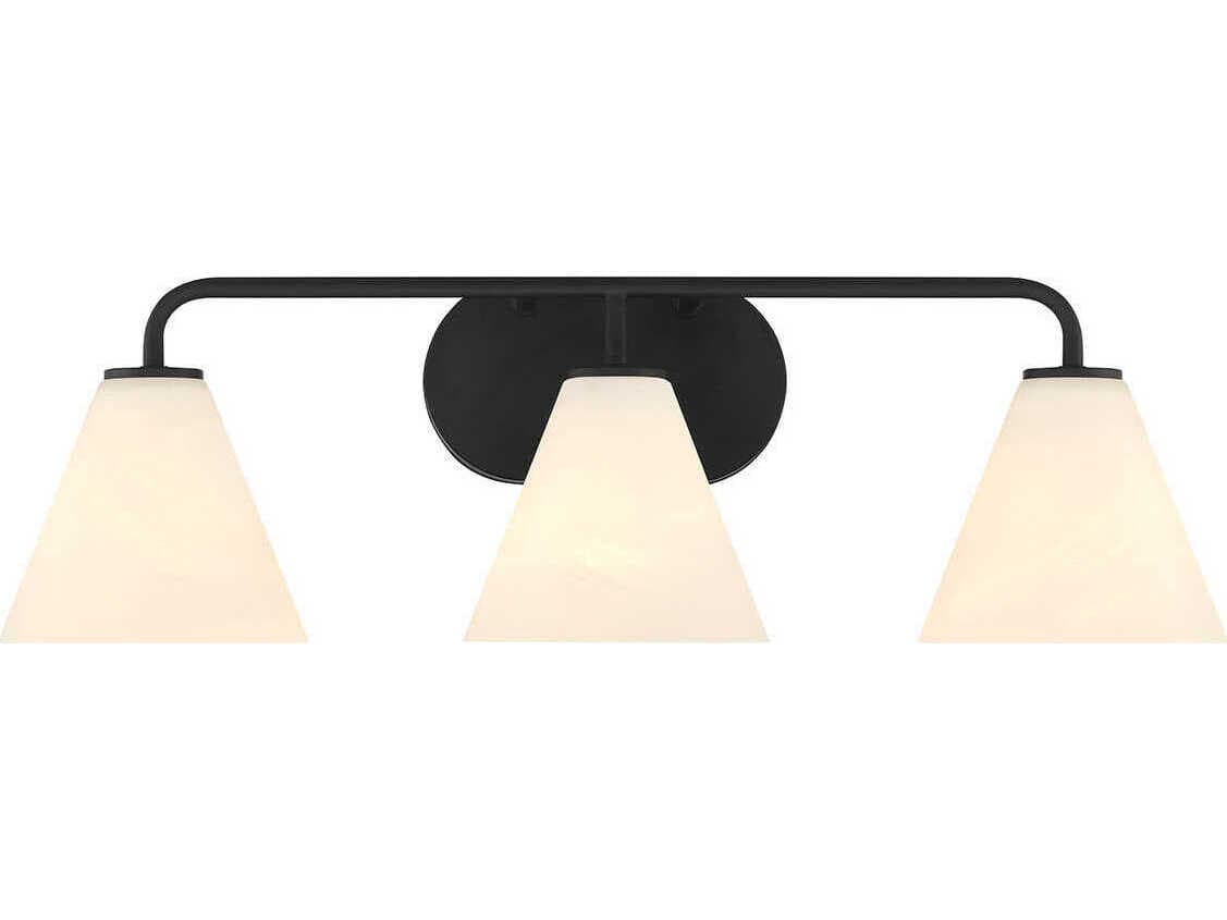 Savoy House Blair 3-Light Matte Black Vanity Light