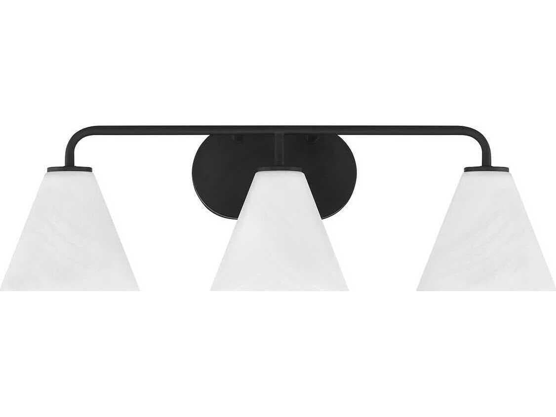Savoy House Blair 3-Light Matte Black Vanity Light