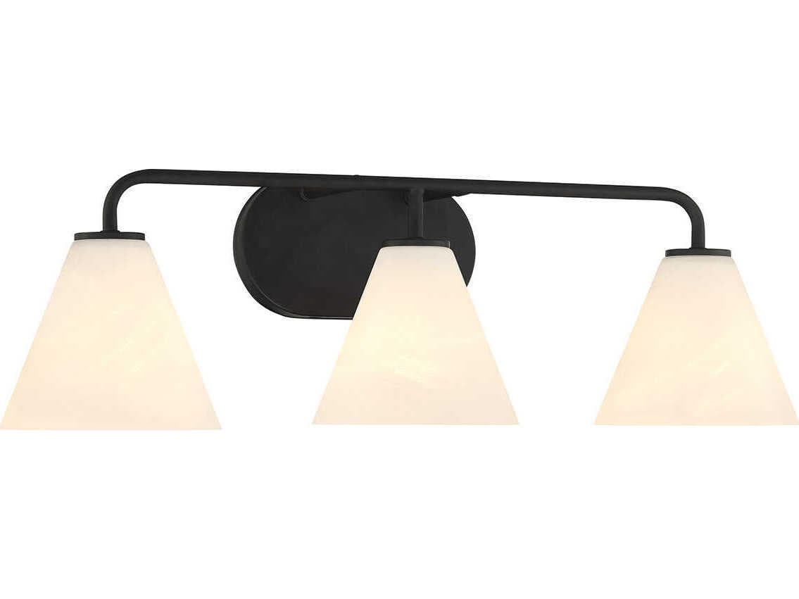Savoy House Blair 3-Light Matte Black Vanity Light