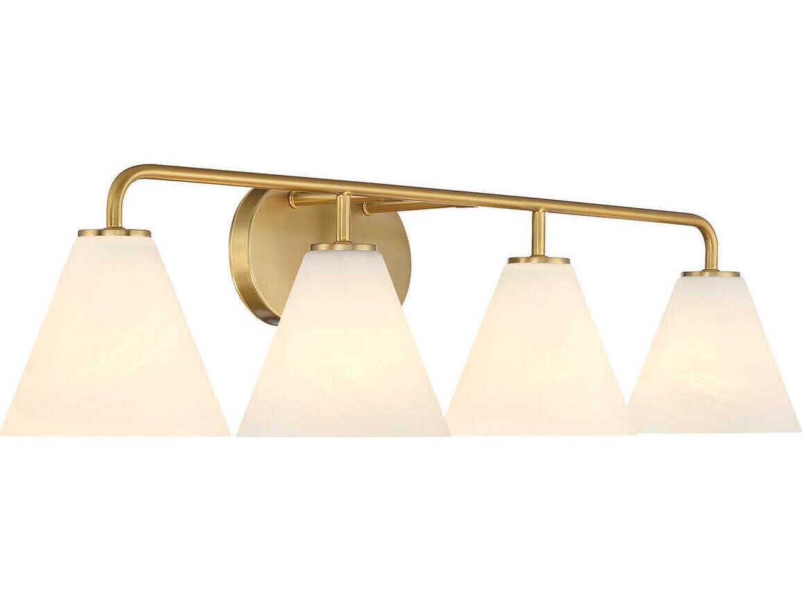 Savoy House Blair 4-Light Warm Brass Vanity Light