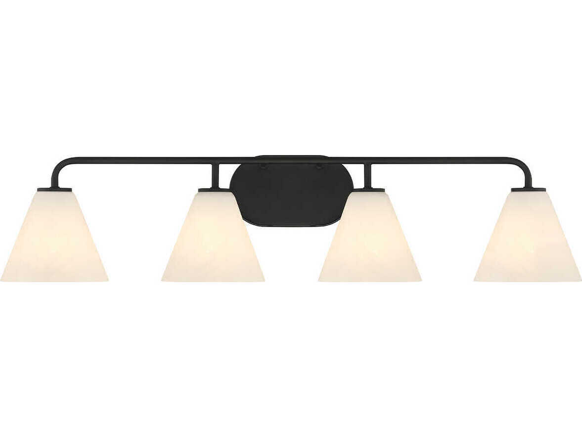 Savoy House Blair 4-Light Matte Black Vanity Light