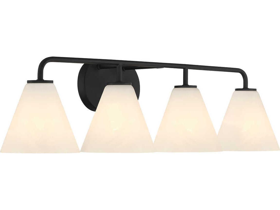 Savoy House Blair 4-Light Matte Black Vanity Light