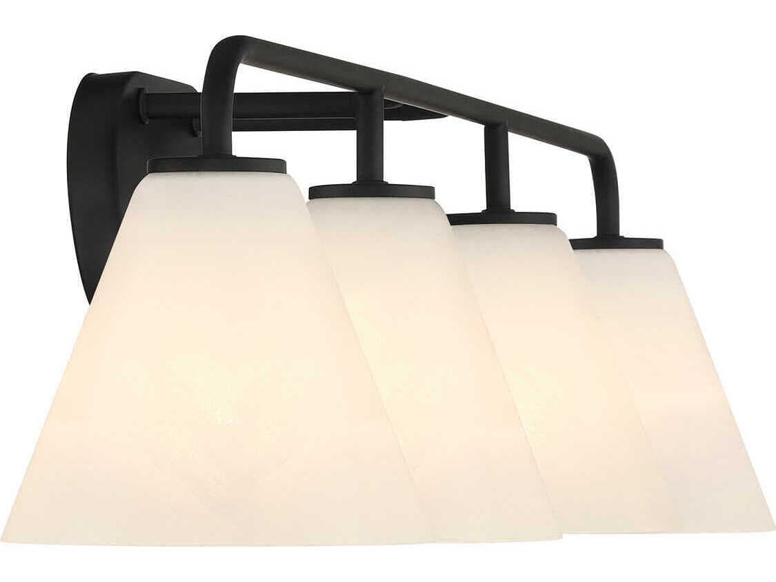 Savoy House Blair 4-Light Matte Black Vanity Light