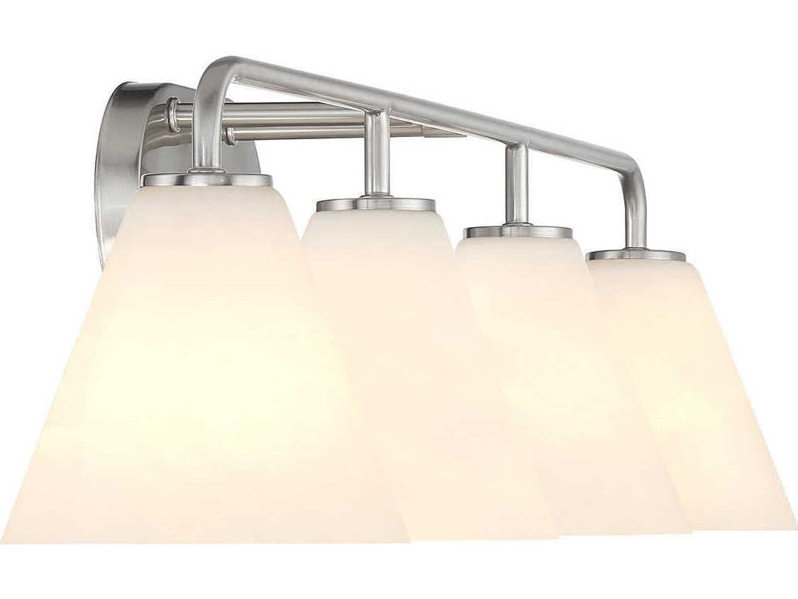 Savoy House Blair 4-Light Satin Nickel Vanity Light