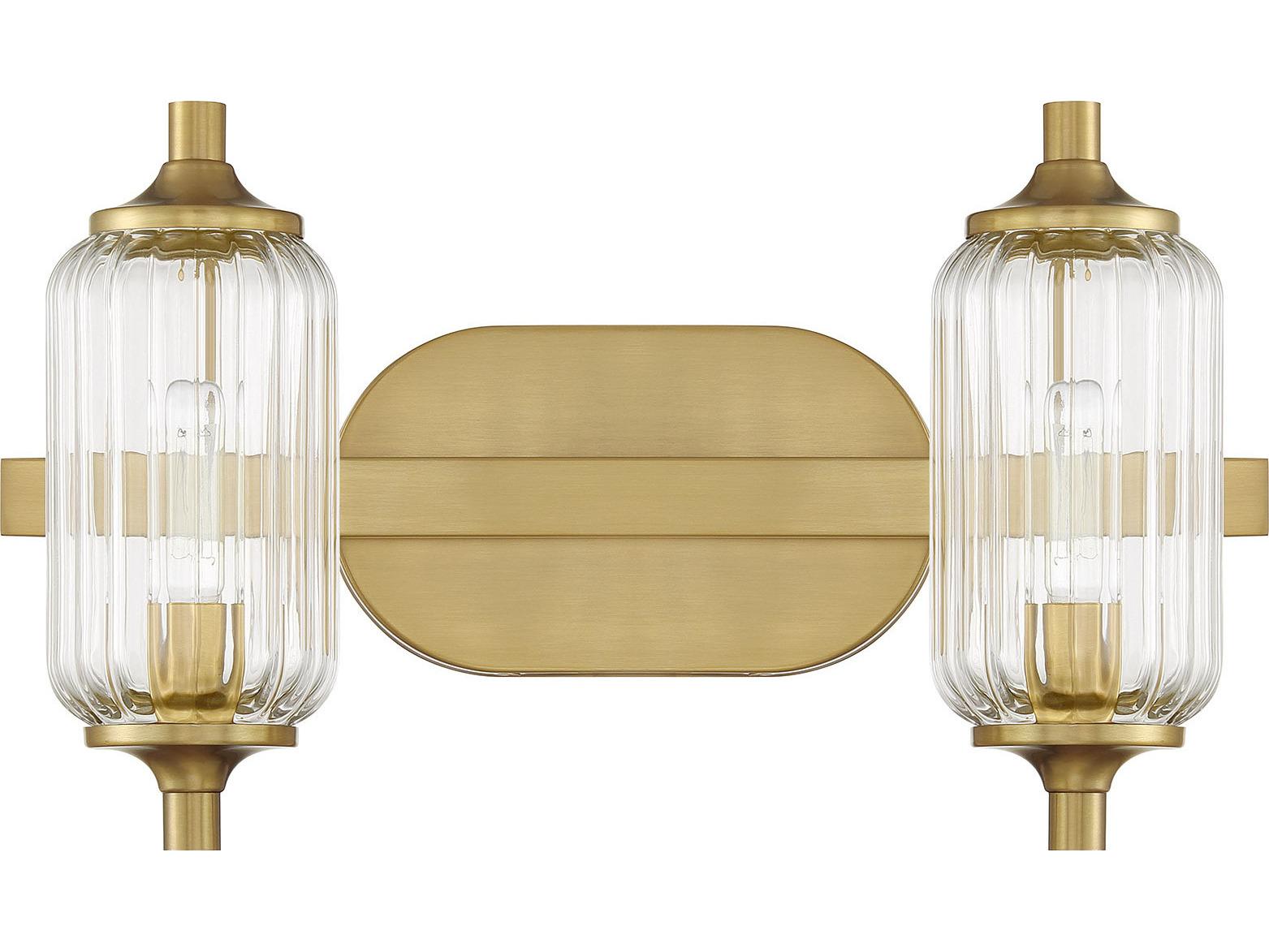 Savoy House Holton 2-Light Warm Brass Vanity Light