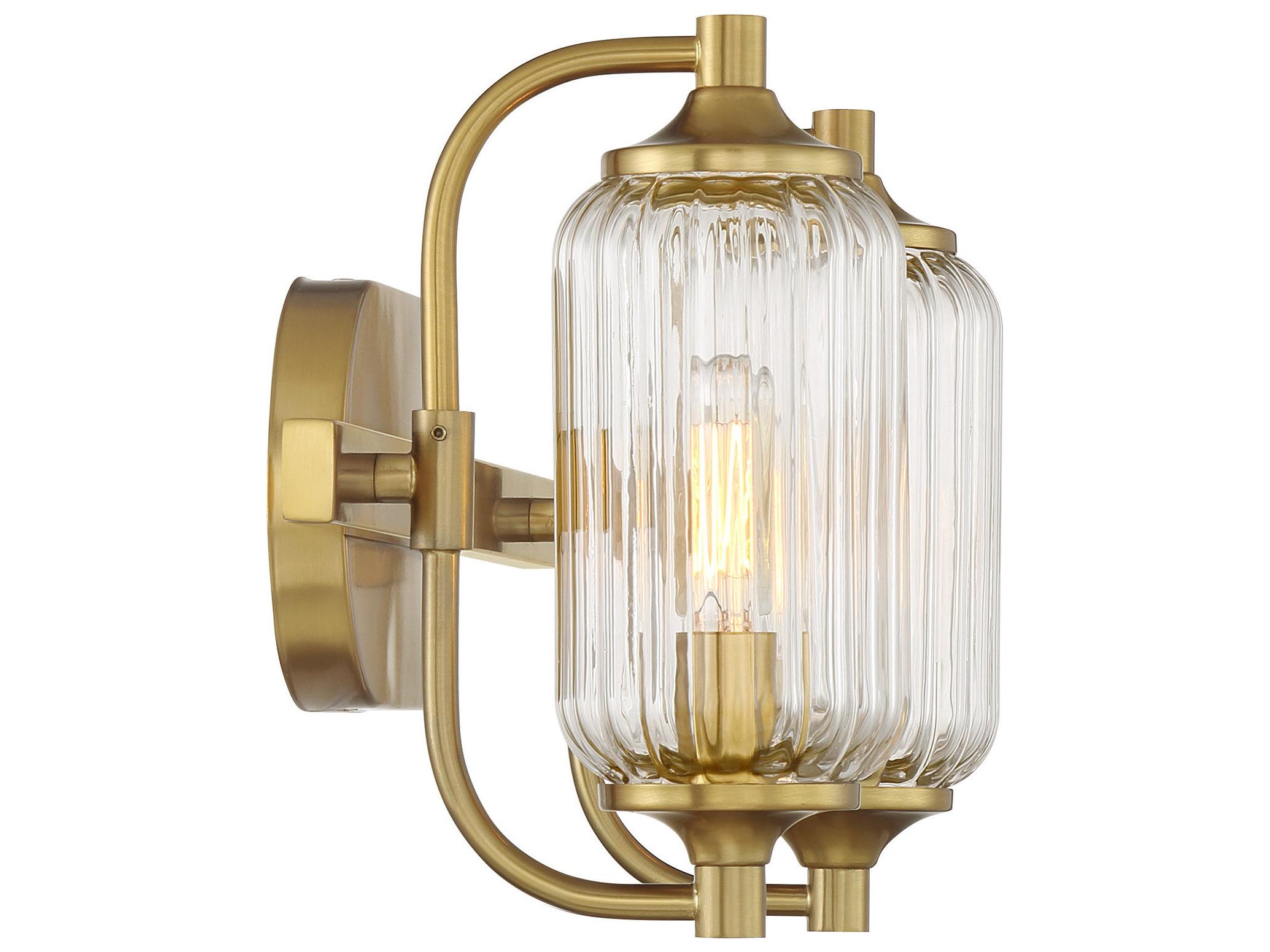 Savoy House Holton 2-Light Warm Brass Vanity Light