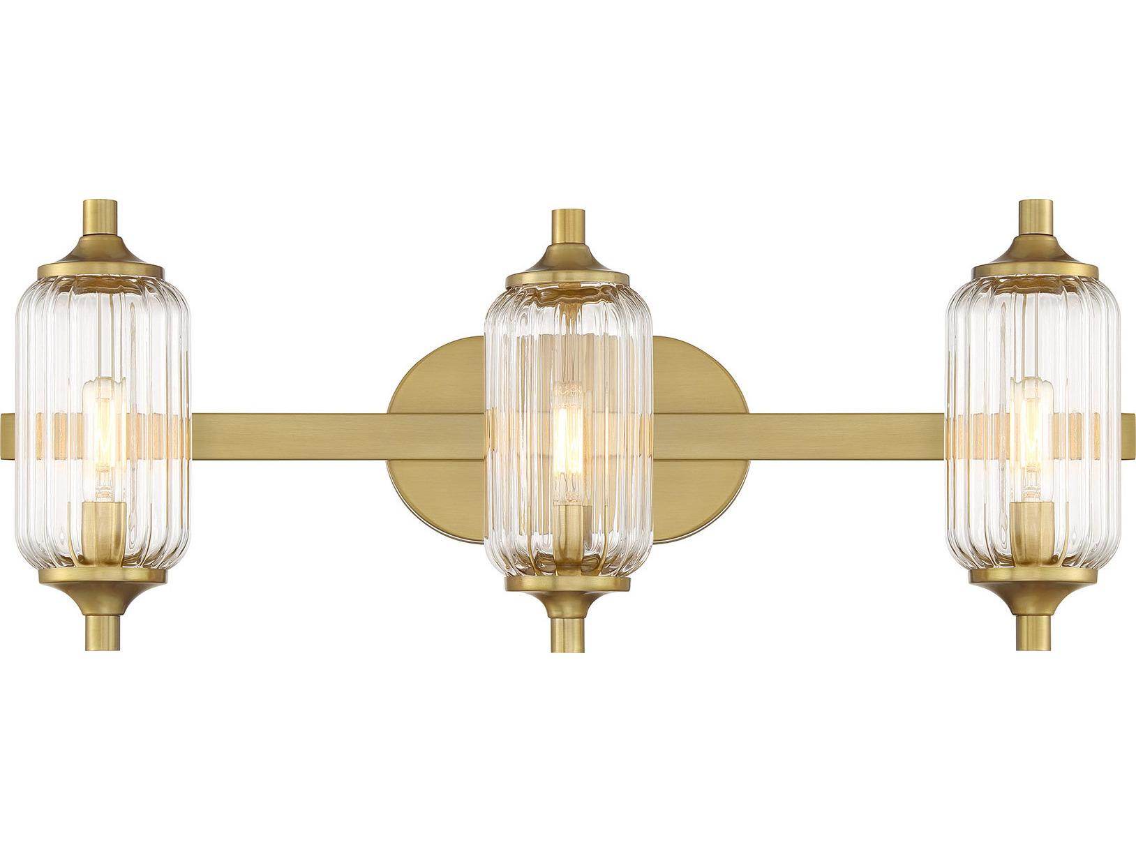 Savoy House Holton 3-Light Warm Brass Vanity Light