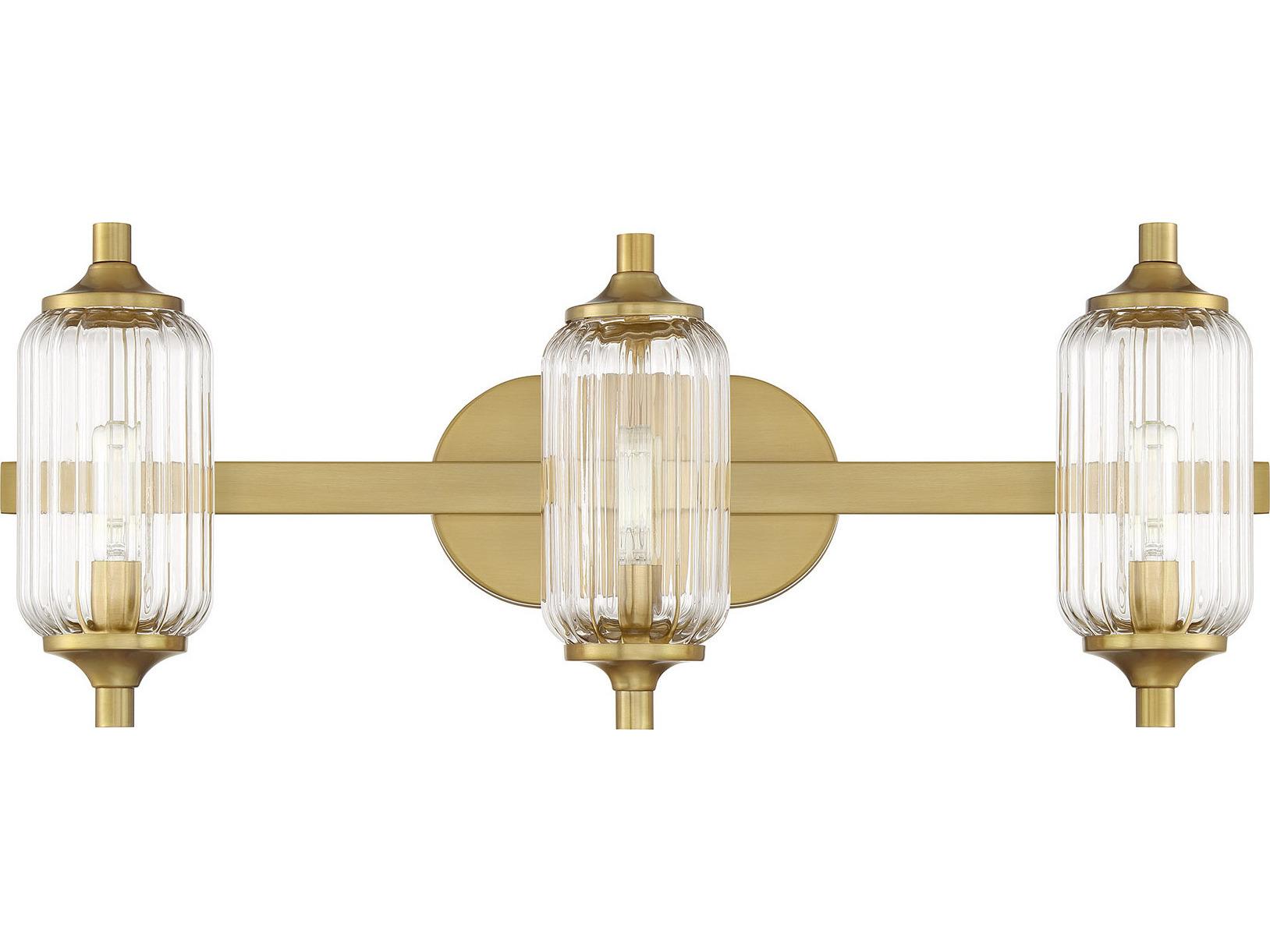 Savoy House Holton 3-Light Warm Brass Vanity Light