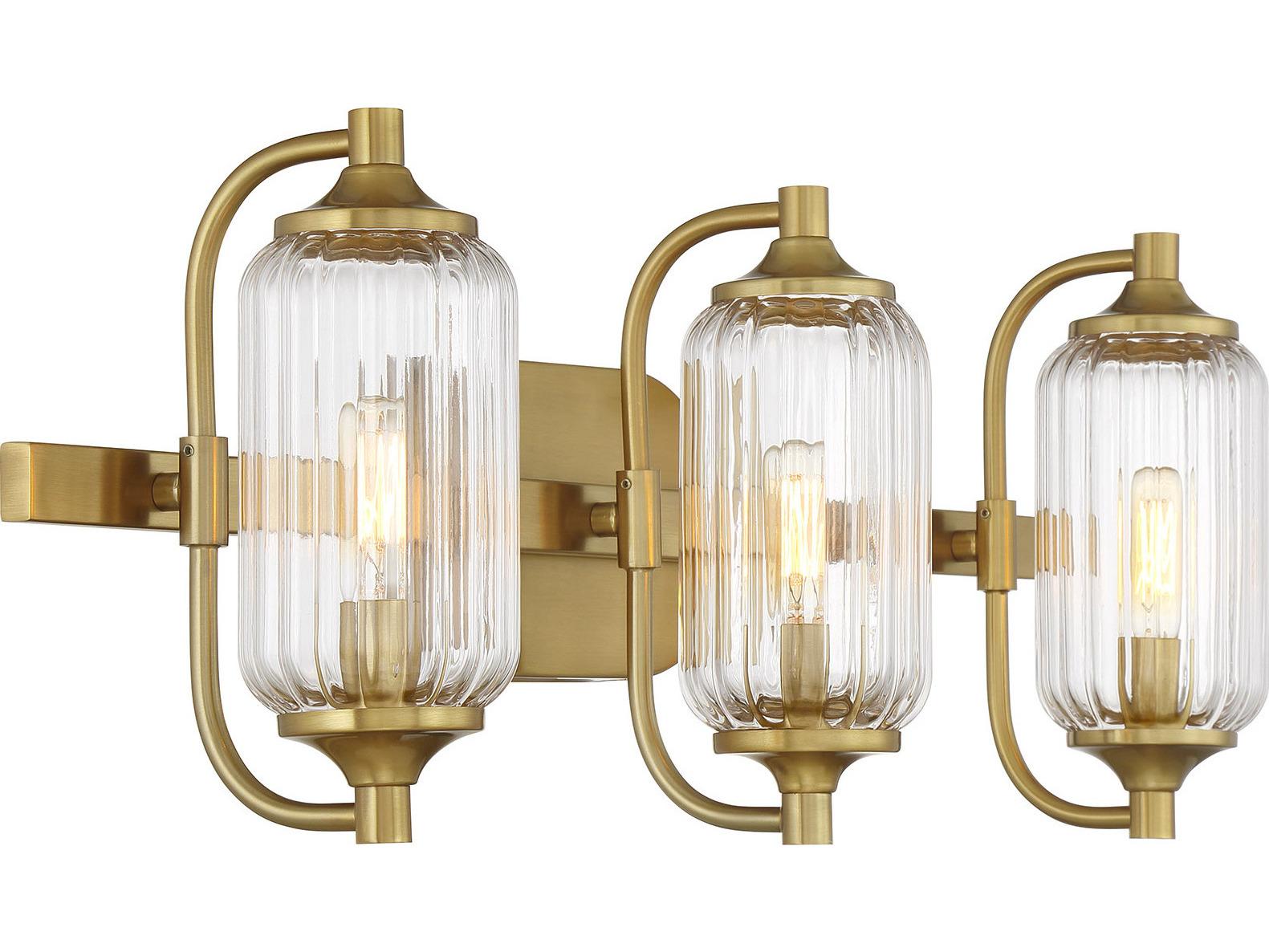 Savoy House Holton 3-Light Warm Brass Vanity Light