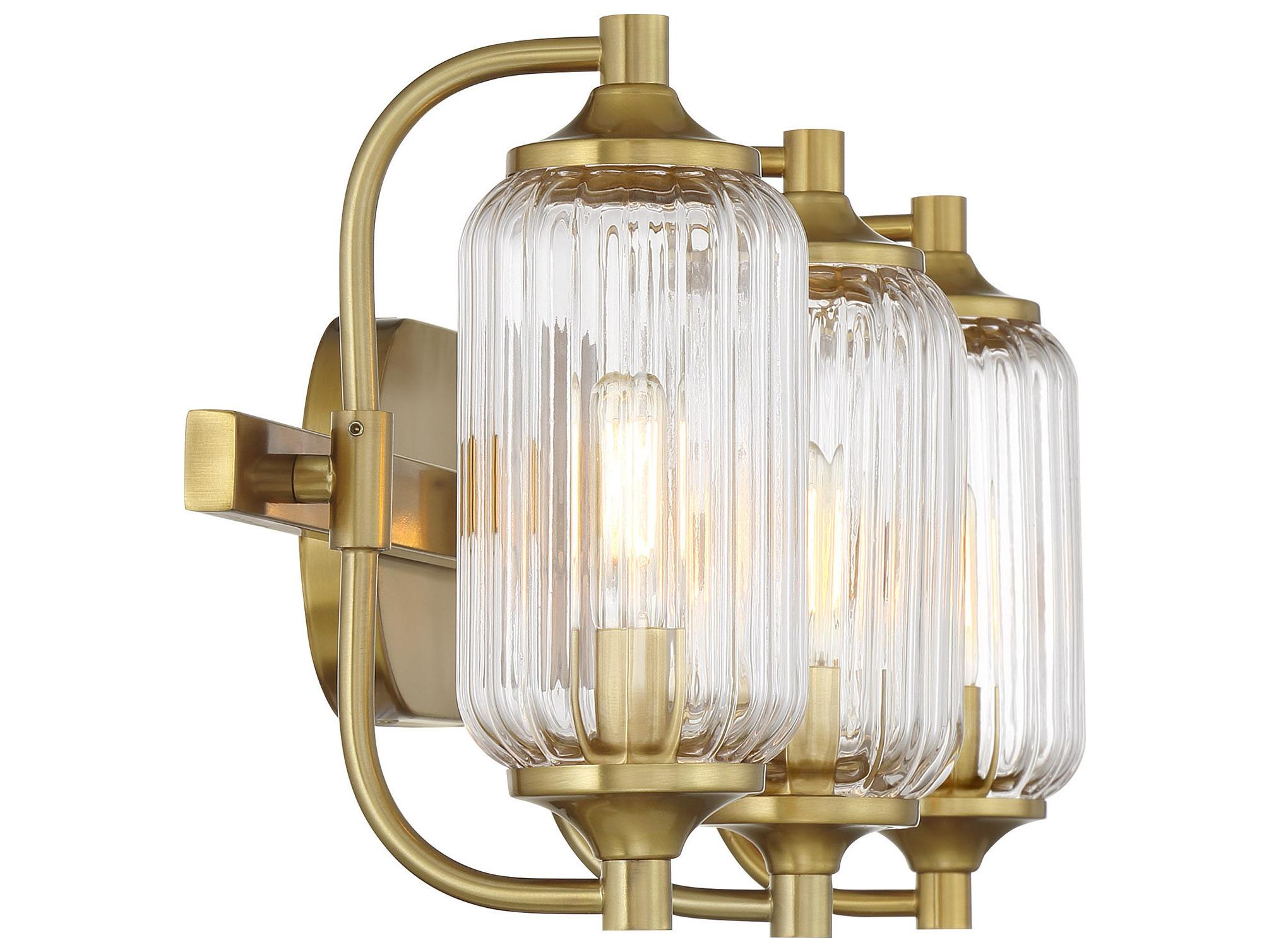 Savoy House Holton 3-Light Warm Brass Vanity Light
