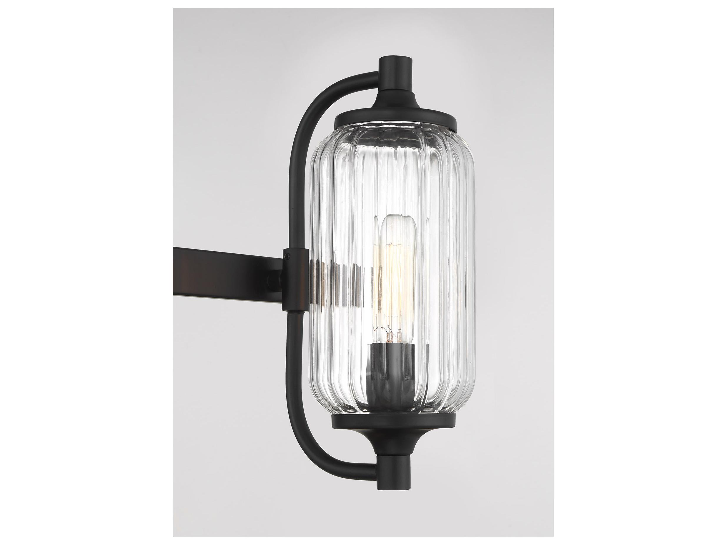 Savoy House Holton 3-Light Matte Black Vanity Light