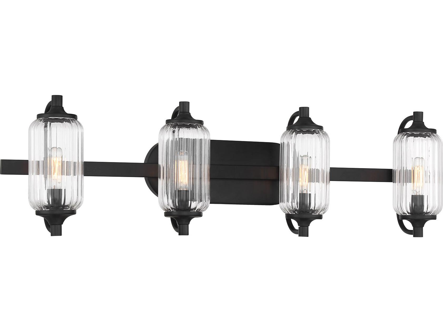 Savoy House Holton 4-Light Matte Black Vanity Light