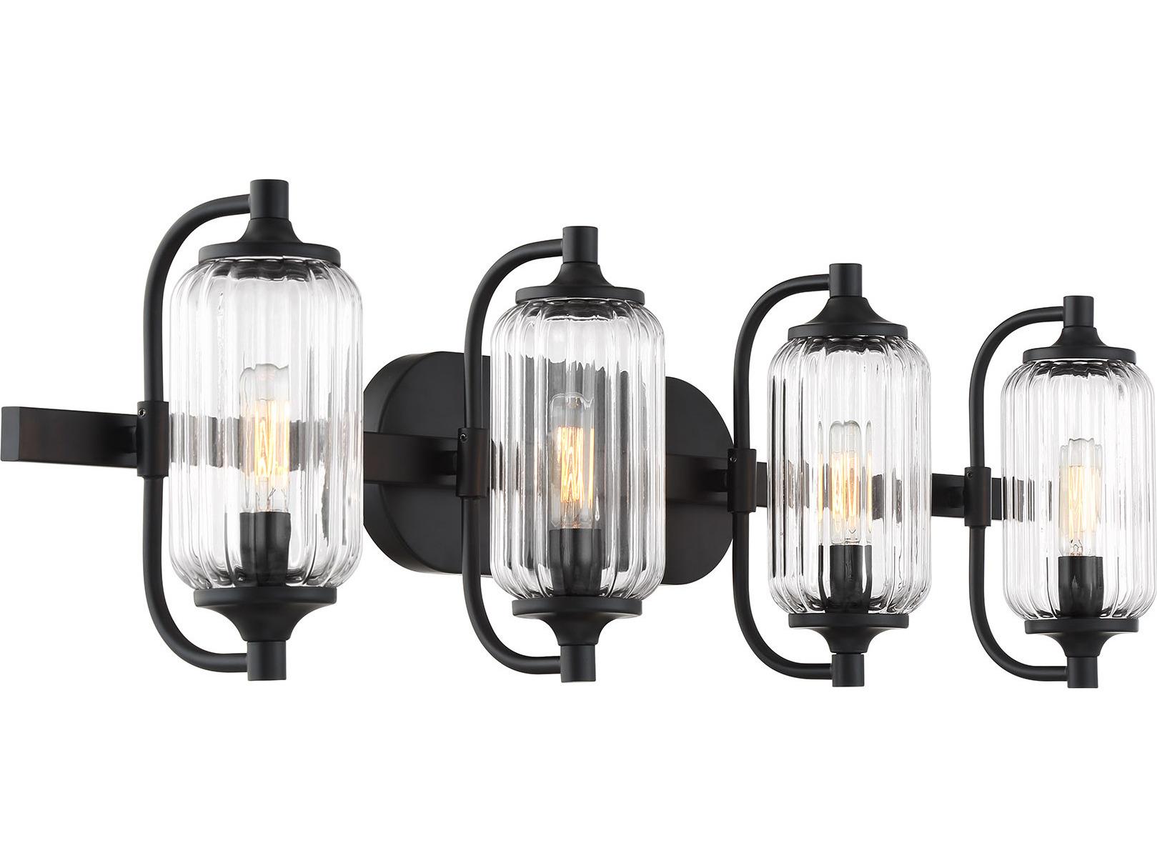 Savoy House Holton 4-Light Matte Black Vanity Light