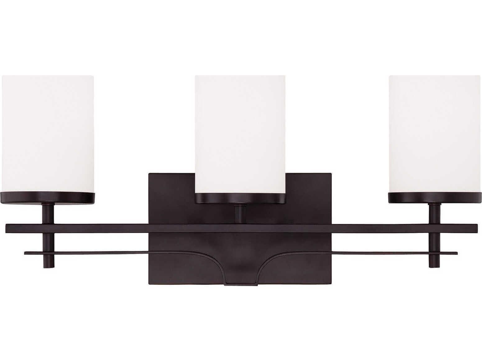 Savoy House Colton 3-Light English Bronze Glass Vanity Light