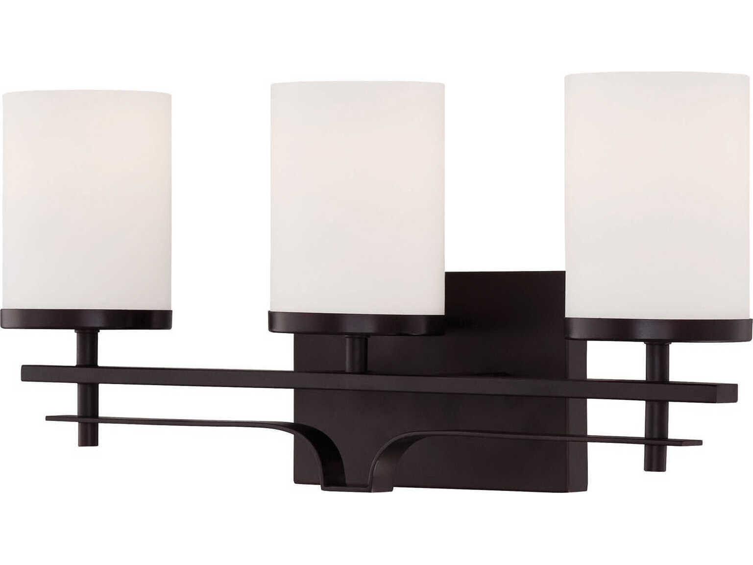 Savoy House Colton 3-Light English Bronze Glass Vanity Light