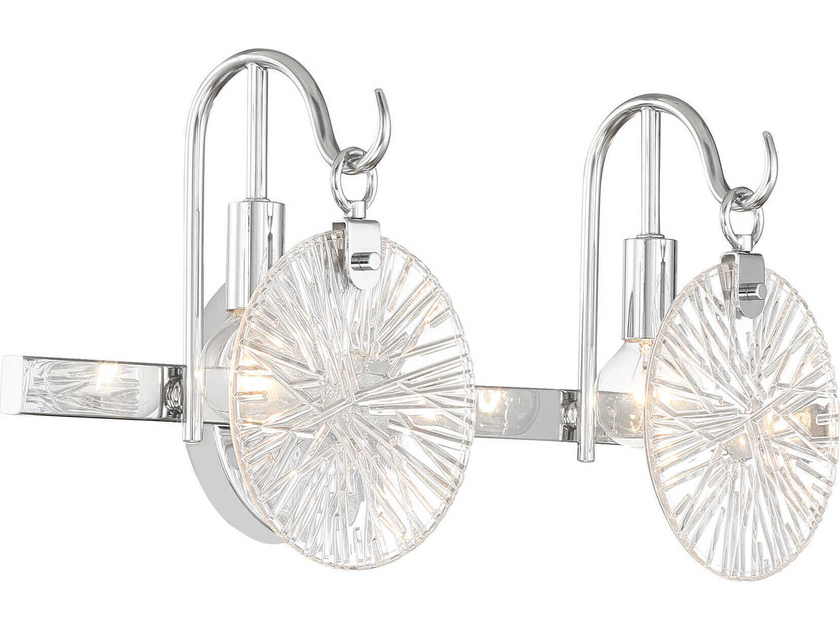 Savoy House Addison 2-Light Polished Chrome Vanity Light