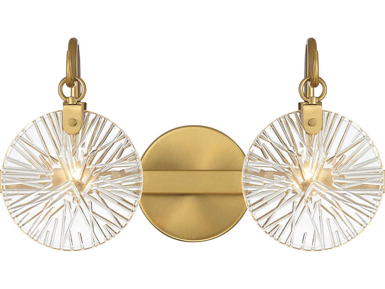 Savoy House Addison 2-Light Warm Brass Vanity Light