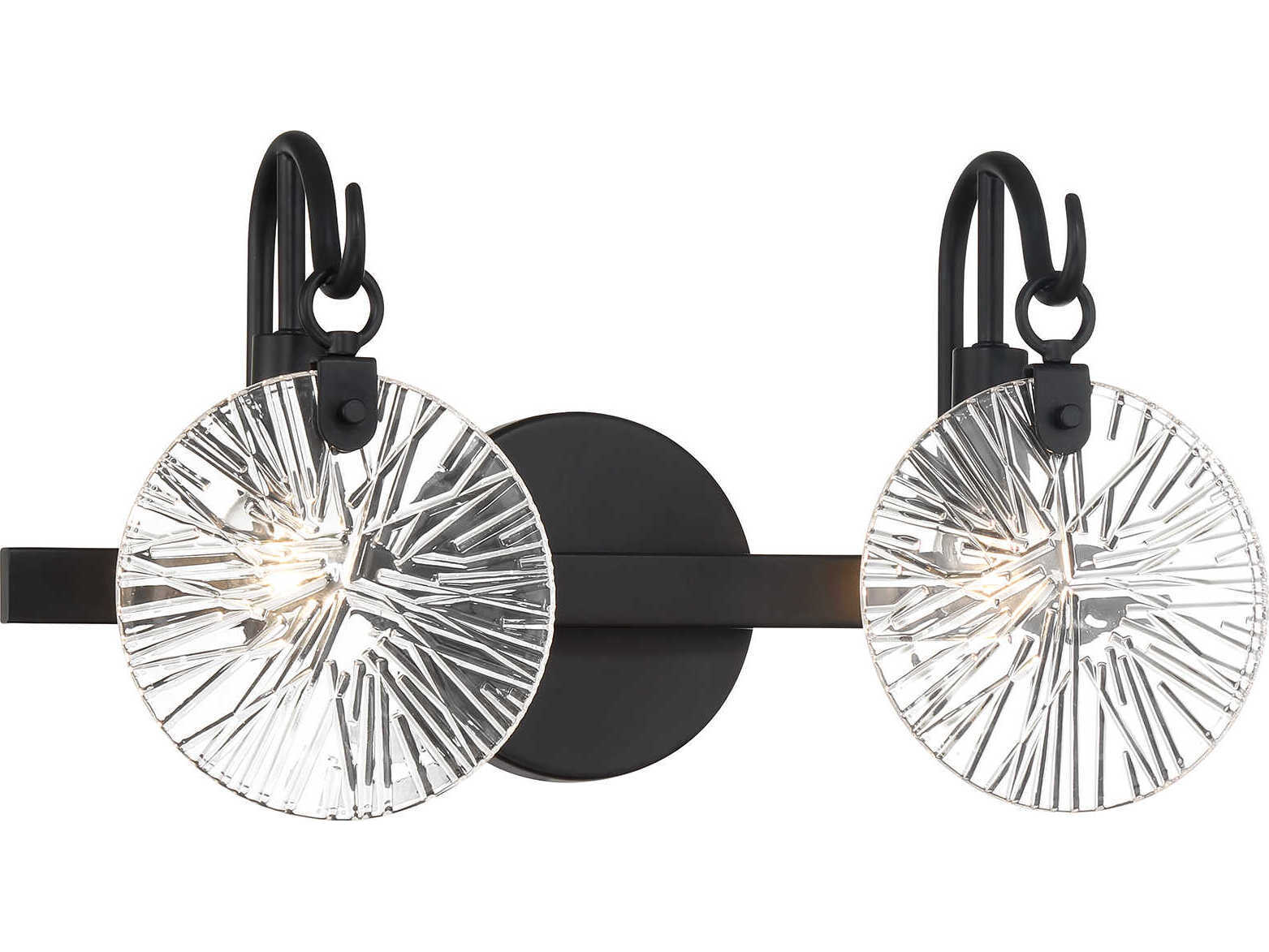 Savoy House Addison 2-Light Matte Black Vanity Light