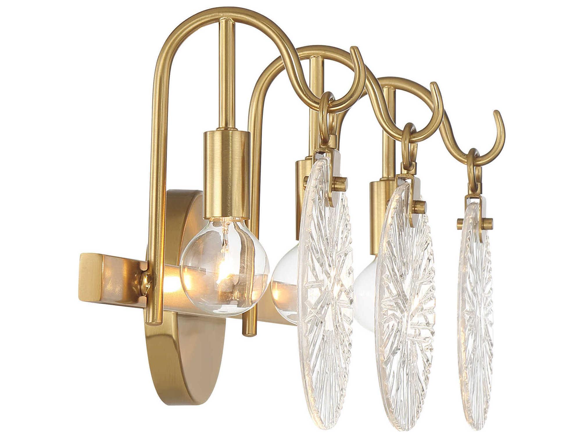 Savoy House Addison 3-Light Warm Brass Vanity Light