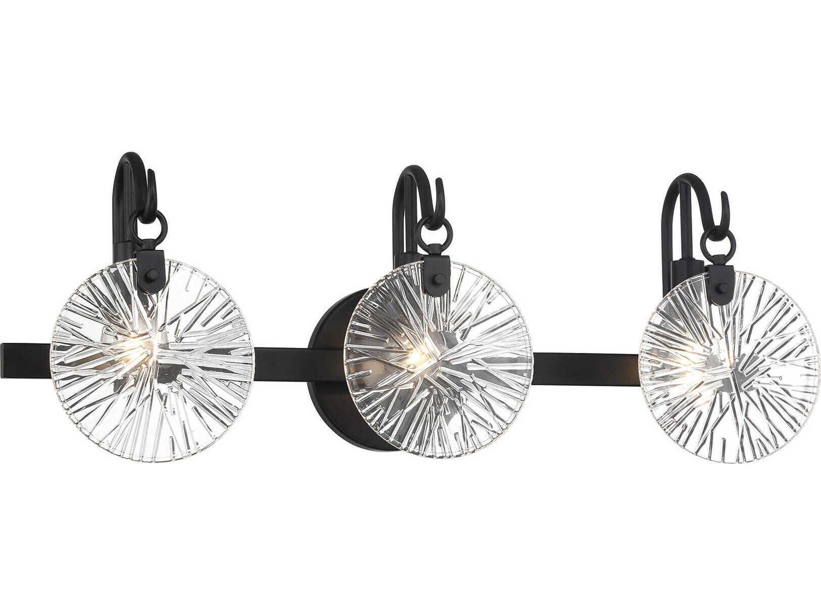 Savoy House Addison 3-Light Matte Black Vanity Light