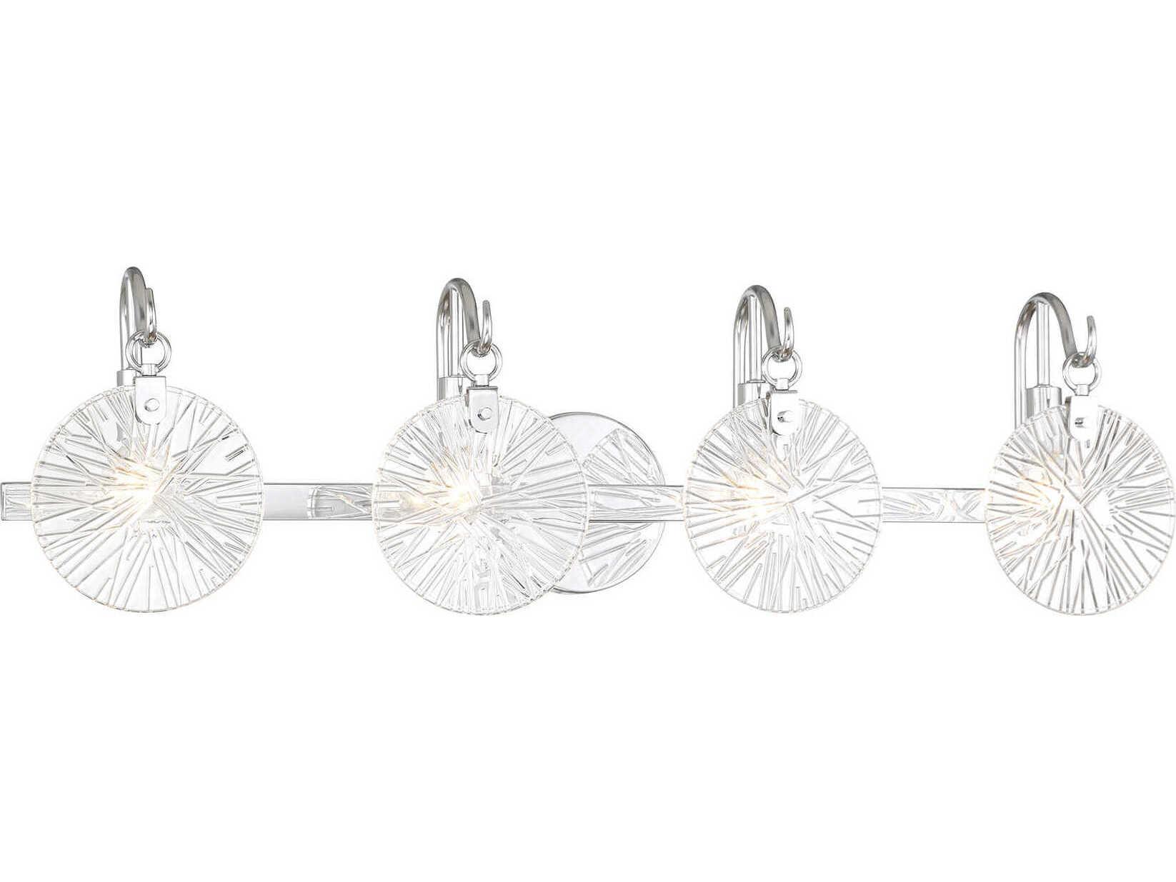 Savoy House Addison 4-Light Polished Chrome Vanity Light