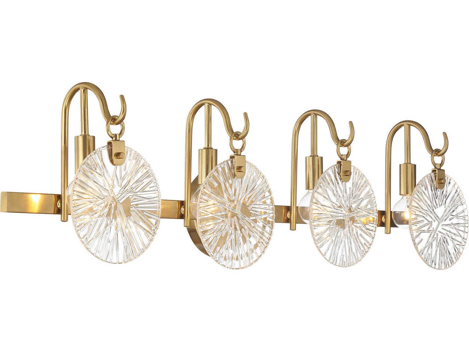 Savoy House Addison 4-Light Warm Brass Vanity Light