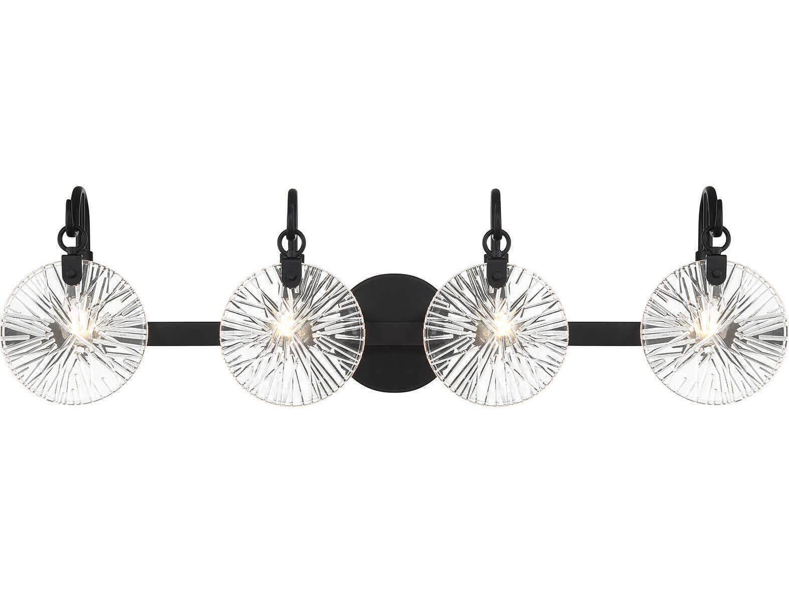 Savoy House Addison 4-Light Matte Black Vanity Light