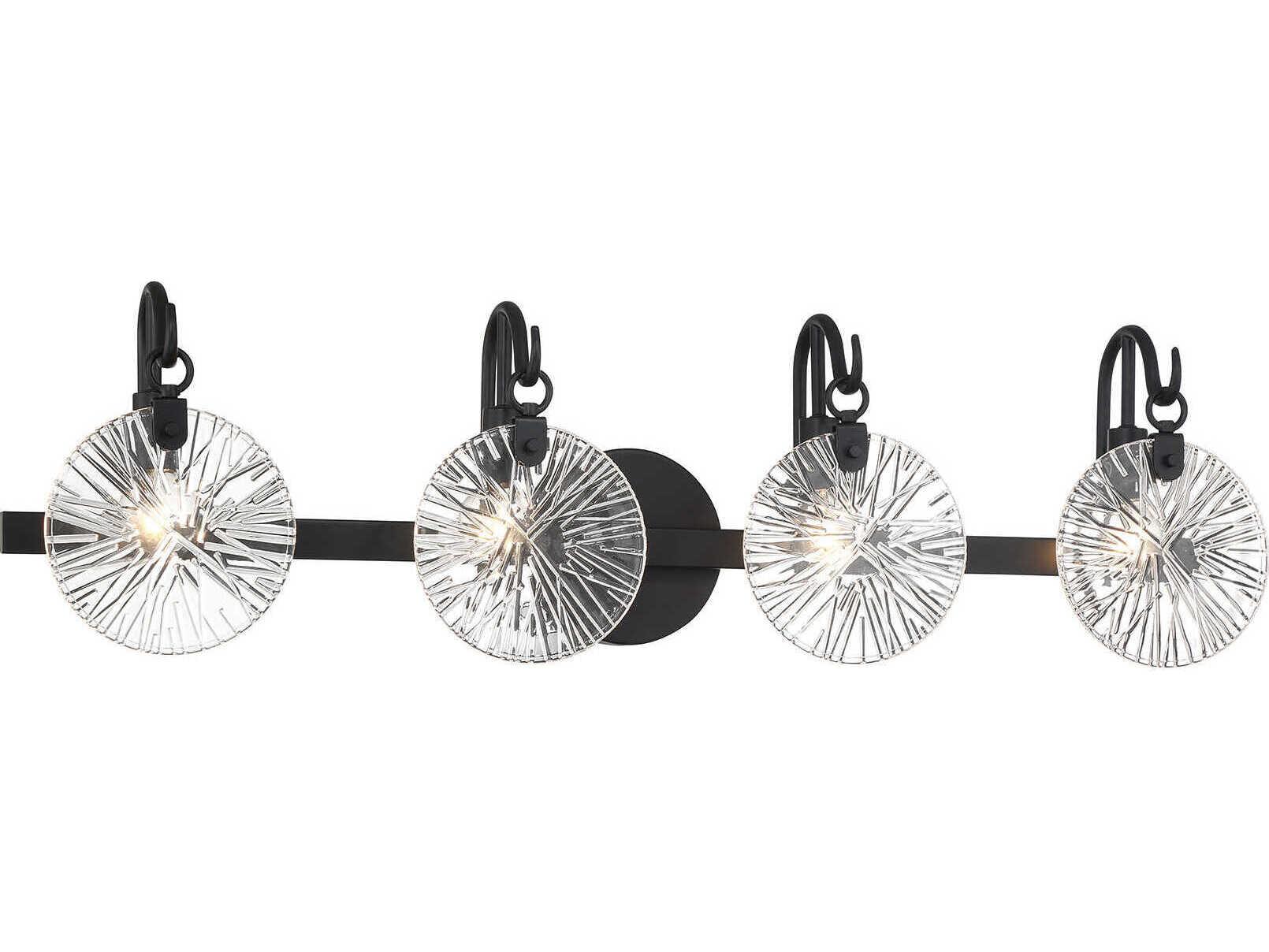 Savoy House Addison 4-Light Matte Black Vanity Light